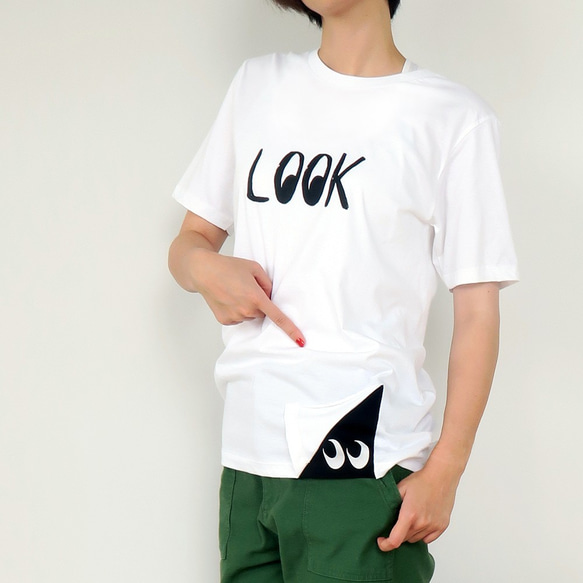 【LOOK】ちら見Tシャツ・グレー 3枚目の画像