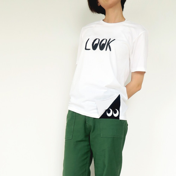 【LOOK】ちら見Tシャツ・グレー 5枚目の画像