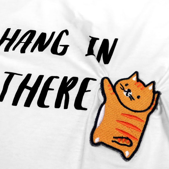 【Hang in There - CAT】第２弾！しわくちゃTシャツ 3枚目の画像