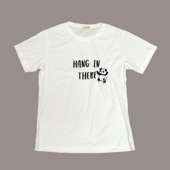 【Hang in There - PANDA】第２弾！しわくちゃTシャツ 2枚目の画像