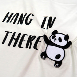 【Hang in There - PANDA】第２弾！しわくちゃTシャツ 3枚目の画像