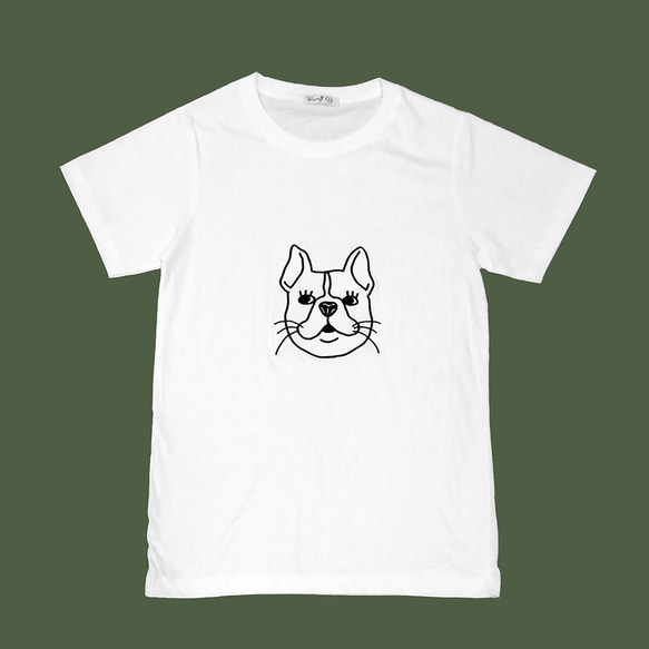 【DOG - フレンチブル】Deco Tシャツ 4枚目の画像