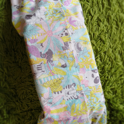 日系風格布作包袱便當袋-粉色動物園 第4張的照片