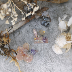 清透系列--青春風格立體乾燥繡球花-橘系 第1張的照片