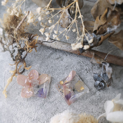 清透系列--青春風格立體乾燥繡球花-橘系 第2張的照片