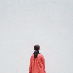 Oversized Dress - Reddish Orange 5枚目の画像