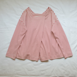 V-Neck Stripe Top Red - Purple Line 7枚目の画像