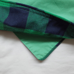 綠格子棉布包 第4張的照片