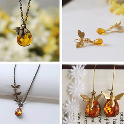 ハチとスワロのネックレス。LeChaim  Bee Necklace 4枚目の画像