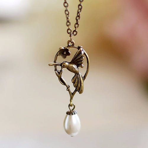 格安販売中 幸せを運ぶ鳥ハミングバードのネックレス。LeChaim Jewelry その他