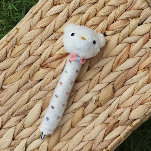 割引クーポン ぬいぐるみボールペン（真っ白ちゃん） ペン・筆記用具 mofu その他