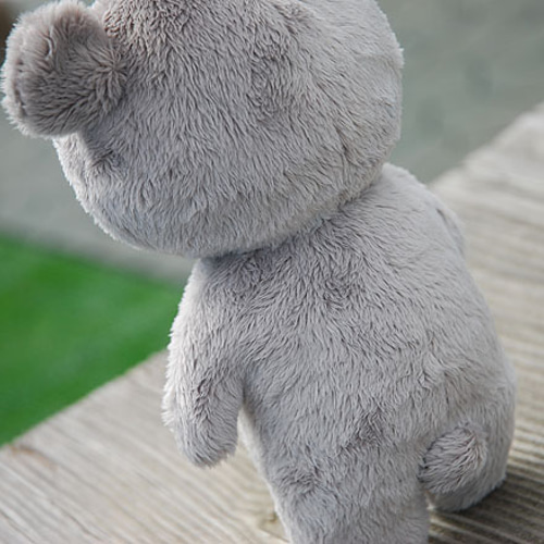 寝そべりくま（グレー）※受注製作となります ぬいぐるみ mofu mofu