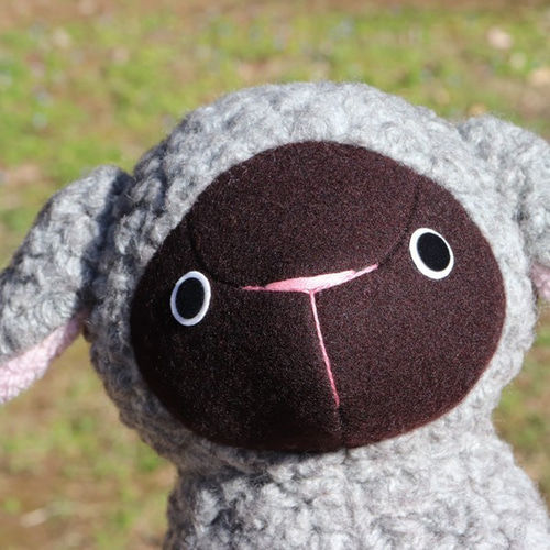 羊ポーズのひつじさん※受注製作品となります ぬいぐるみ mofu mofu