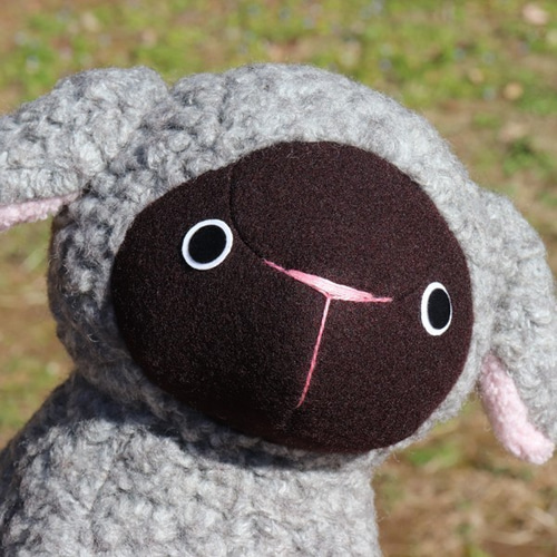羊ポーズのひつじさん※受注製作品となります ぬいぐるみ mofu mofu