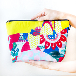 感謝価格　SALE パッチワーク　16cmファスナーポーチ　人気　ハンドメイド 感謝価格 SALE パッチワーク 16cmファスナーポーチ 人気