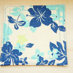 ハワイアン柄の布コースター（組み合わせ自由４枚セット） 4枚目の画像