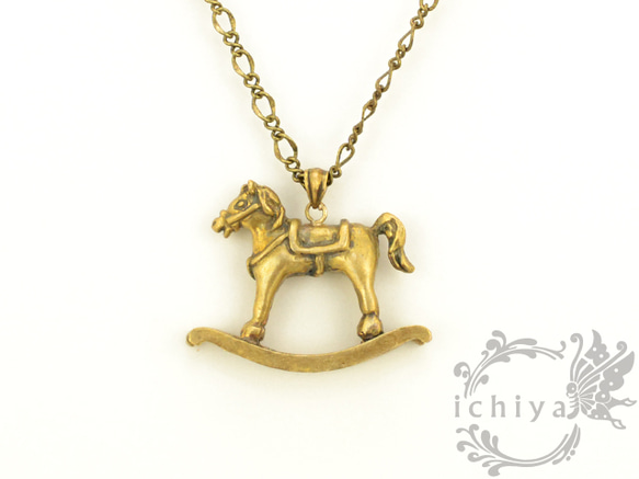 木馬のネックレス ネックレス・ペンダント ichiya 通販 650437｜Creema