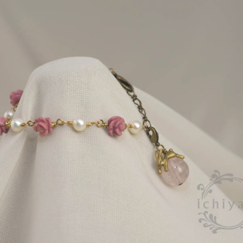 薔薇うさぎブレスレット ブレスレット ichiya 通販 653425