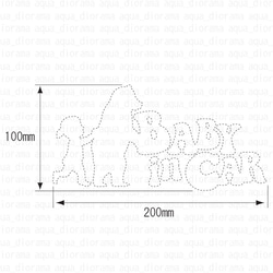 ベビーインカー/BABY IN CAR:ベアサポートデザイン、女の子 2枚目の画像