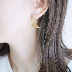 耳夾「基本款」金色（黃銅）男女通用款 第4張的照片