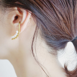耳套“珍珠”黃銅 第1張的照片