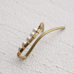 耳套“珍珠”黃銅 第4張的照片