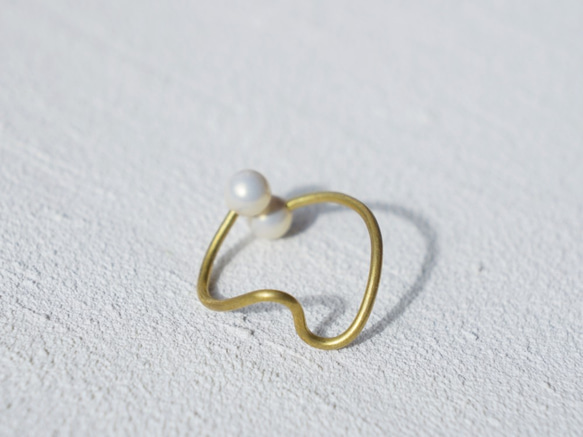 開口式耳環/耳夾「珍珠」2合1 第4張的照片