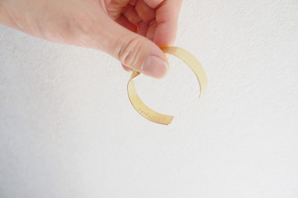 免運費：刻字黃銅手鐲套裝，男女通用 第4張的照片