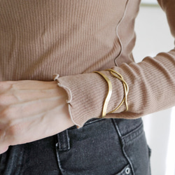 黃銅手環「with」ｘ「line」 第3張的照片