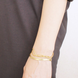 黃銅手環「with」ｘ「line」 第5張的照片