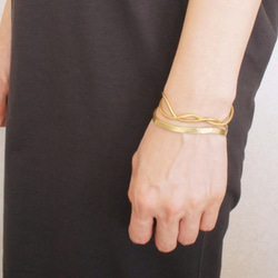 黃銅手環「with」ｘ「line」 第6張的照片