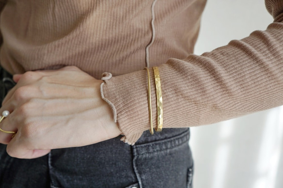 黃銅手環「echo」ｘ「slender」 第3張的照片