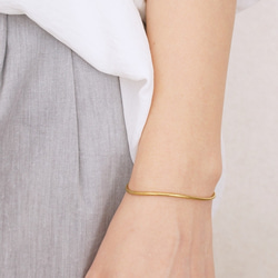 バングル「slender」【Ssize着用】ユニセックス　S/M/Lサイズ 2枚目の画像