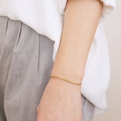 バングル「slender」【Ssize着用】ユニセックス　S/M/Lサイズ 3枚目の画像