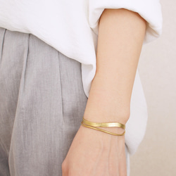 バングル「slender」【Ssize着用】ユニセックス　S/M/Lサイズ 6枚目の画像