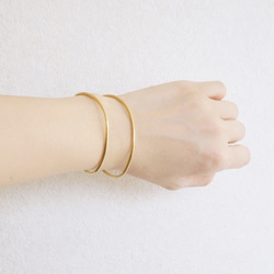 バングル「slender」【Ssize着用】ユニセックス　S/M/Lサイズ 7枚目の画像