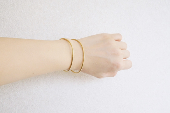 バングル「slender」【Ssize着用】ユニセックス　S/M/Lサイズ 7枚目の画像