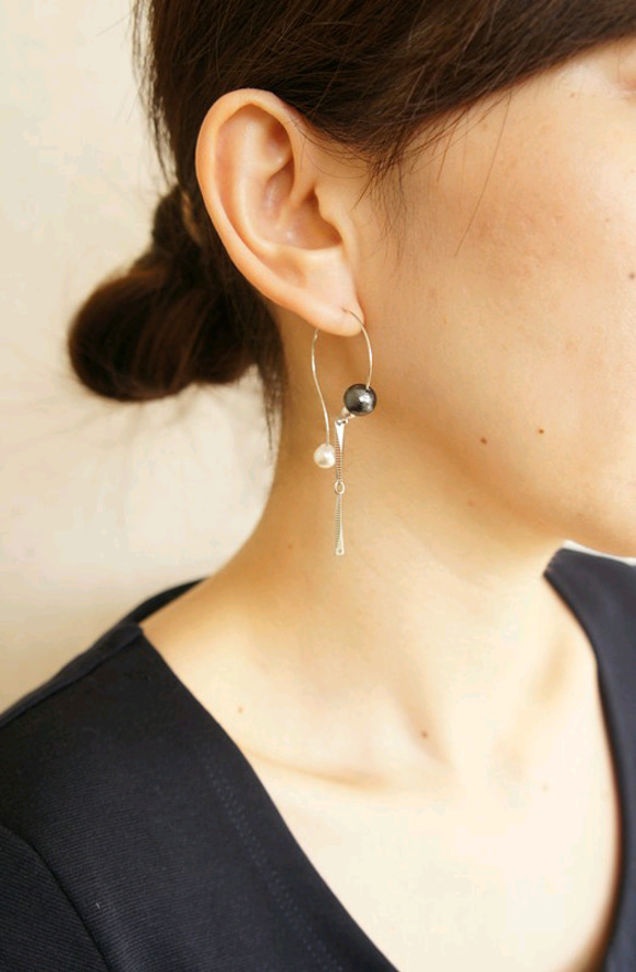 hoop　pierce?　【gray】 2枚目の画像