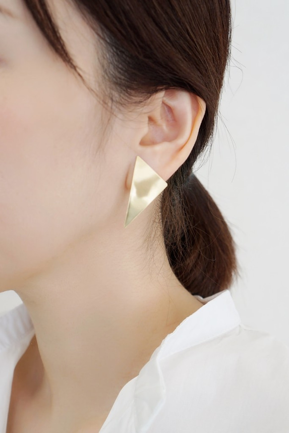 雙耳耳環“sankaku：柔軟” 第3張的照片