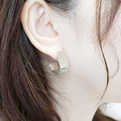 雙耳穿孔耳環“quiet.echo”*耳環可以更換。 第2張的照片