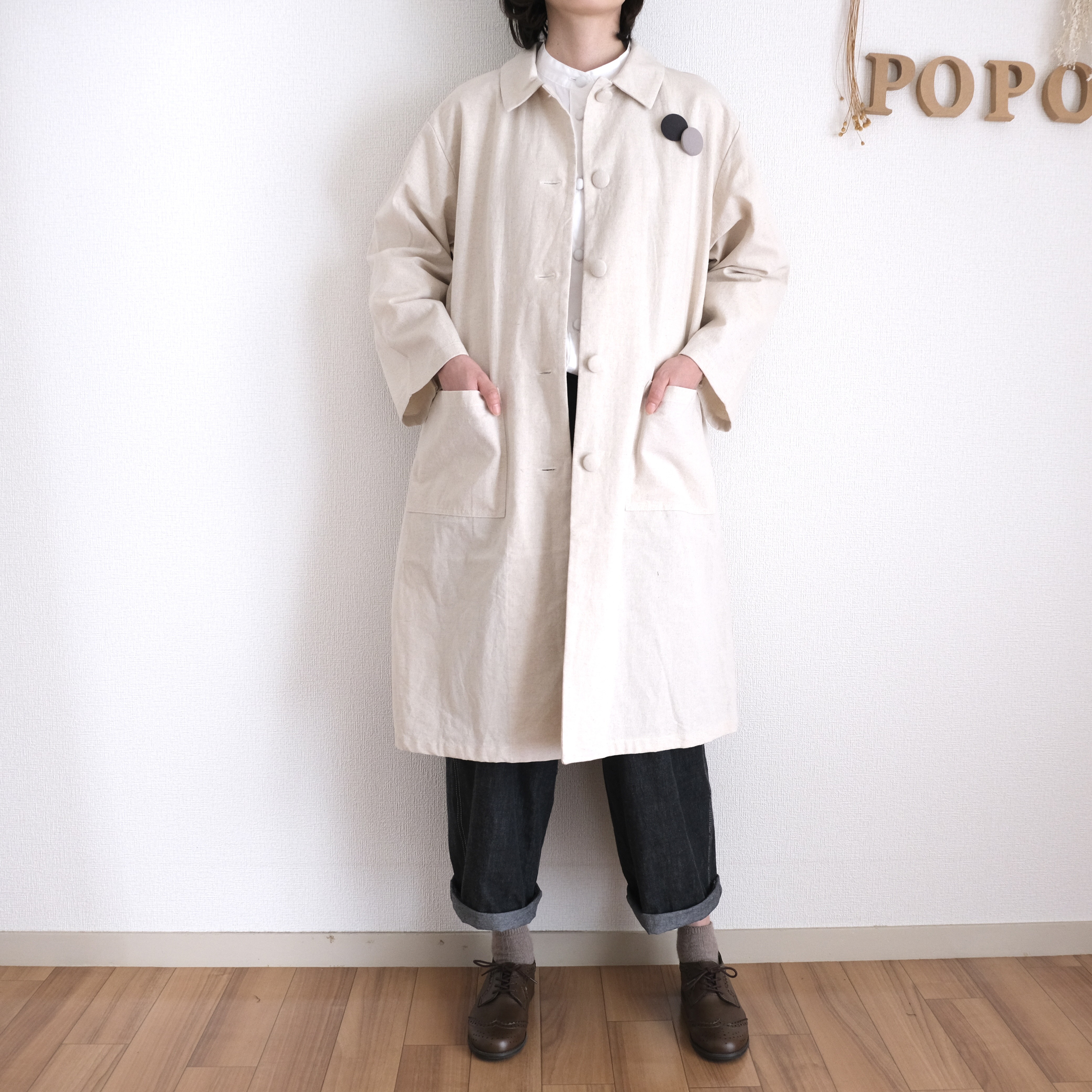 シンプルコート　ナチュラル