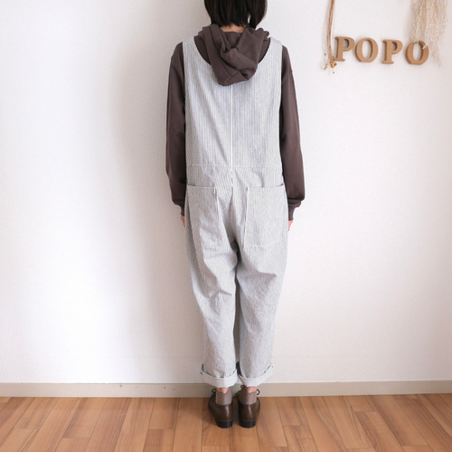 ヒッコリーデニムサロペット FREAK'S STORE｜ヒッコリー 2WAYデニムサロペット 25SS