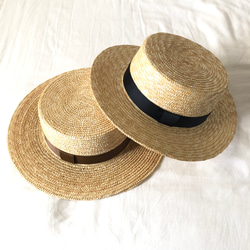 船帽 簡單 <2 種顏色> 僅剩餘棕色 第2張的照片