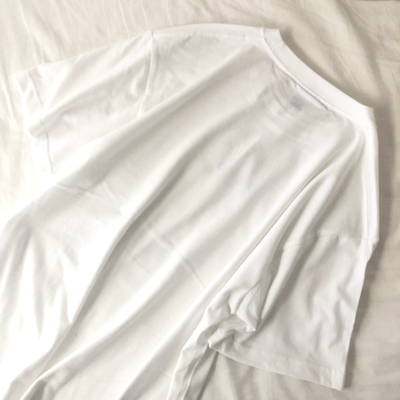 POPOのPOPPO(ポッポ)Tシャツ　ユニセックス　ホワイト 5枚目の画像