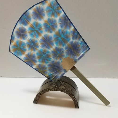 ≪有松鳴海≫雪花絞×丸亀うちわ その他インテリア雑貨 本場！丸亀竹