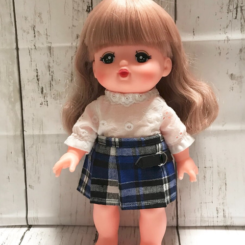 メルちゃん服♡♡ 白ブラウス・プリーツスカート その他人形 chaba 