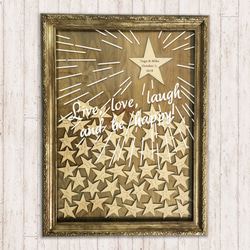 ウェディングドロップス stardust 80名様まで ウェルカムボード ゲスト