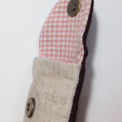 苺と小鳥の刺繍ペンケース 4枚目の画像