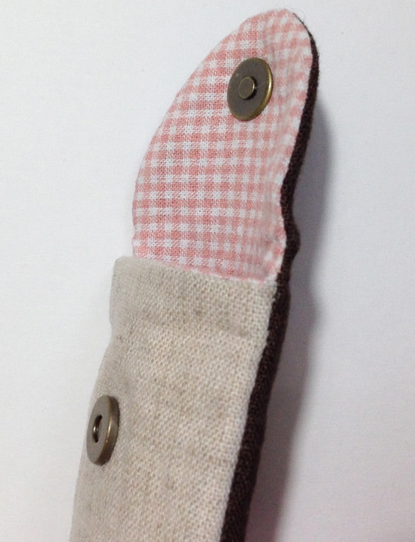 苺と小鳥の刺繍ペンケース 4枚目の画像