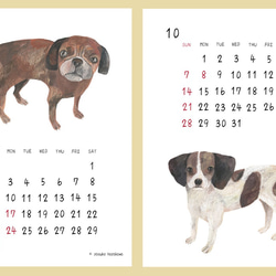 2018年「卓上犬カレンダー」 6枚目の画像